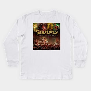 Soulfly Live Ritual Nyc Mmxix Album Cover Kids Long Sleeve T-Shirt